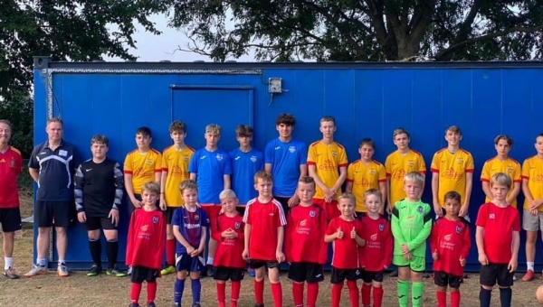 Falcon donate container to local youth football club - 14/8/20